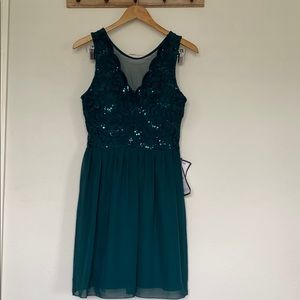 Green homecoming dress